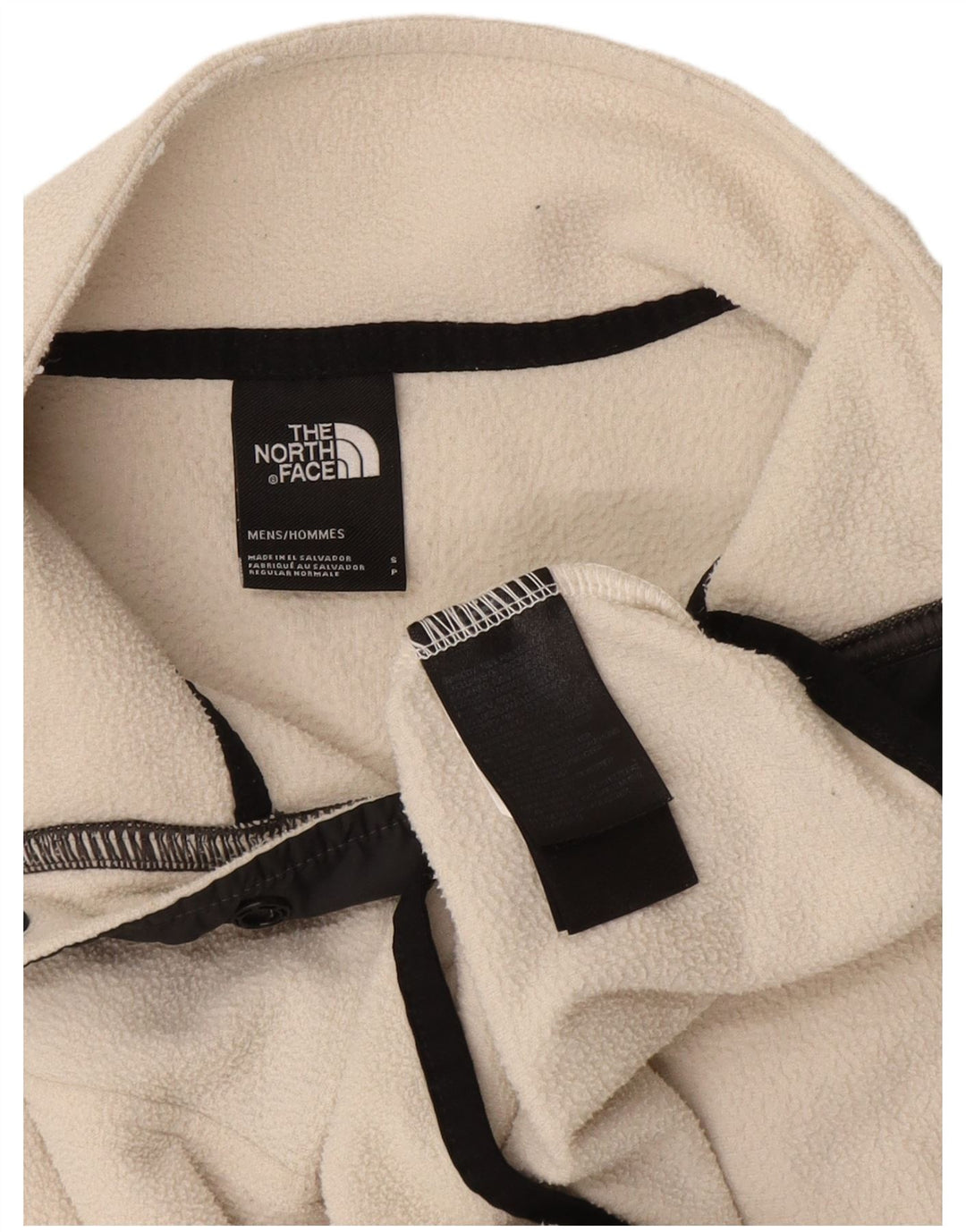 Мужской флисовый джемпер на пуговицах The North Face, маленький белый полиэстер
