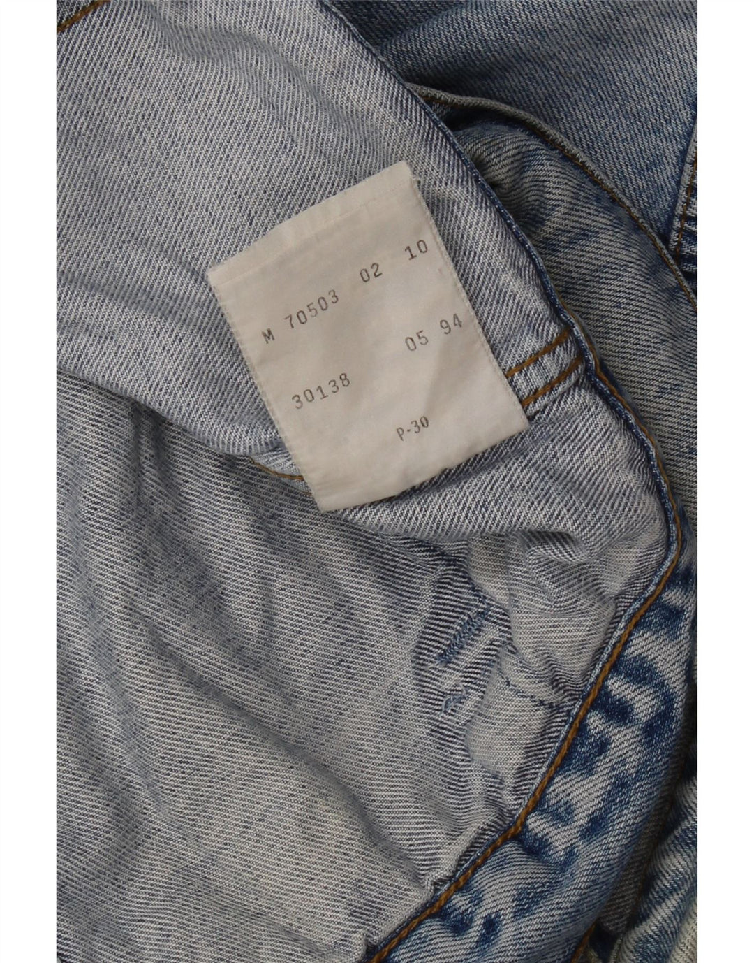 Мужская джинсовая куртка Levi's UK 38, средний синий хлопок, хлопок