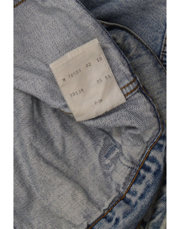 Мужская джинсовая куртка Levi's UK 38, средний синий хлопок, хлопок