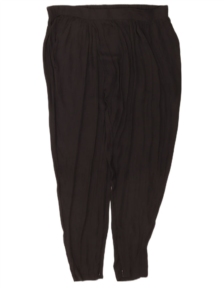 Женские брюки чинос Benetton UK 12 Medium W34 L26, черный полиэстер