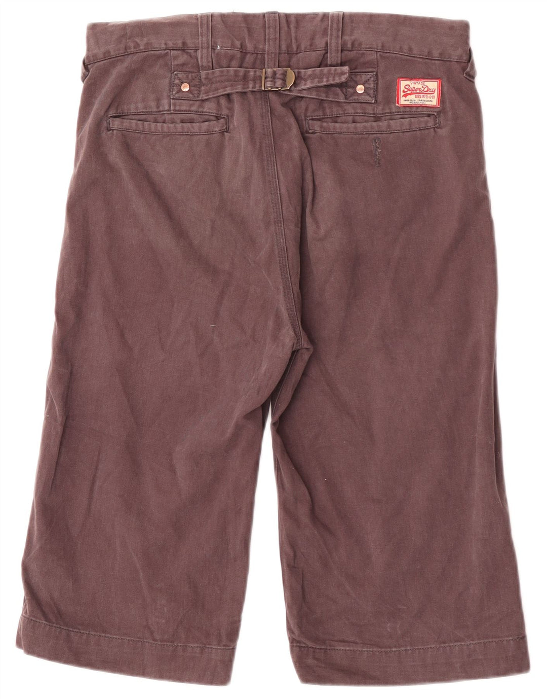 Мужские шорты-чиносы Superdry W30, хлопковые, среднего коричневого цвета