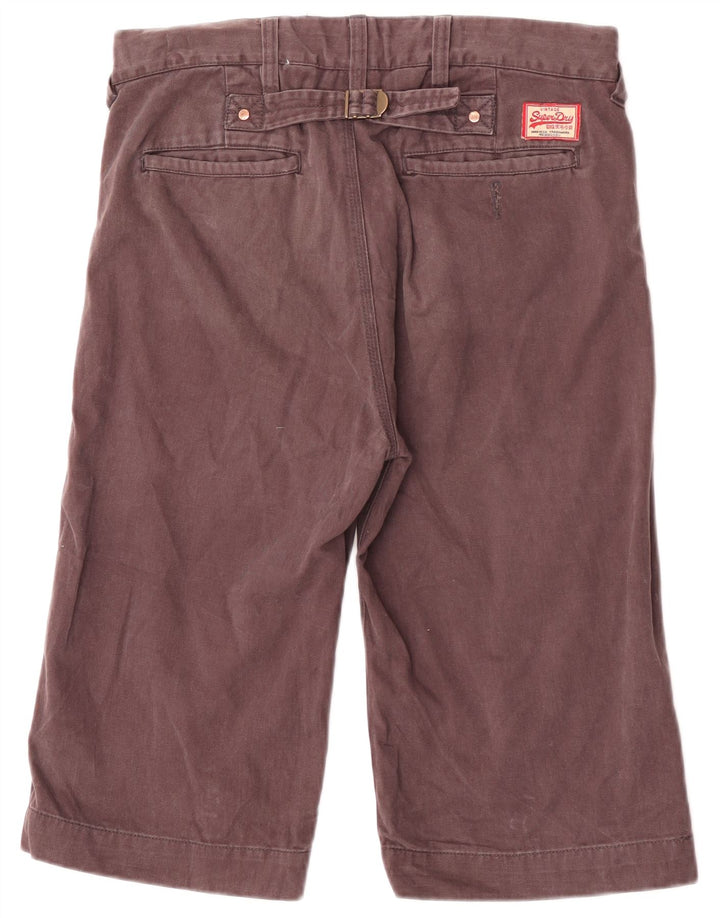 Мужские шорты-чиносы Superdry W30, хлопковые, среднего коричневого цвета