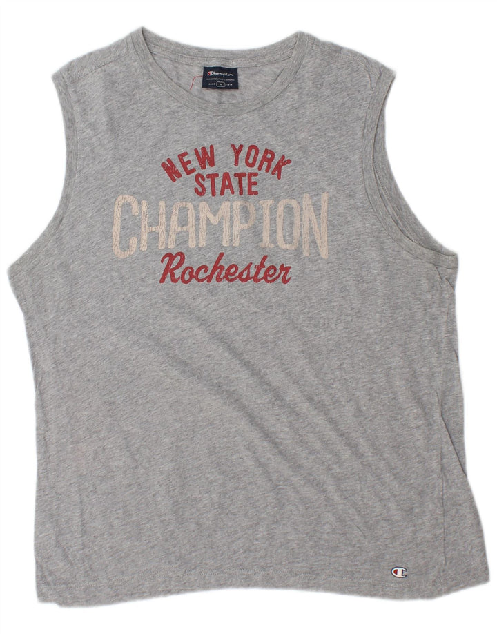 Мужской жилет Champion с рисунком, средний серый в крапинку