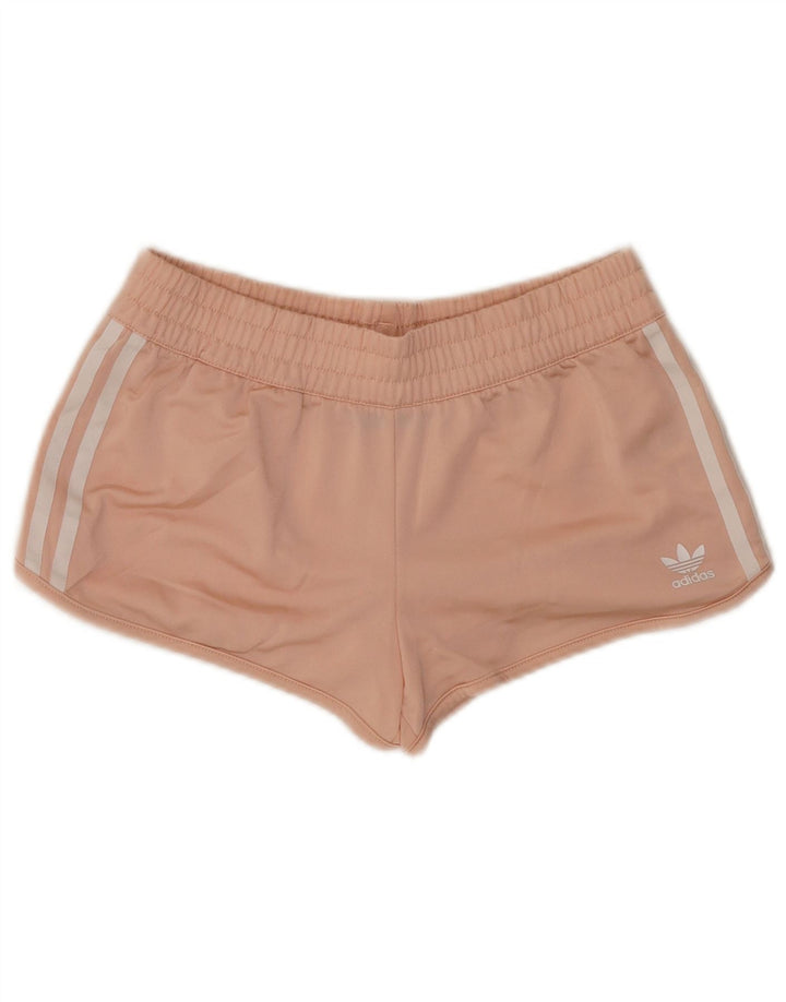 Женские спортивные шорты Adidas UK 10, маленькие розовые, полиэстер