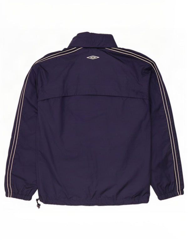 Мужская дождевик с капюшоном Umbro UK 38/40, средний темно-синий, нейлон