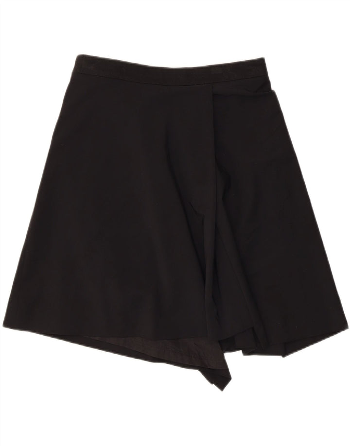 ANGELA MELE Женская юбка с запахом IT 44 Medium W30 Черная шерсть