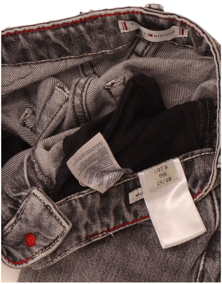 TOMMY HILFIGER Женские зауженные джинсы Eva с высокой талией W25 L25 Серый хлопок