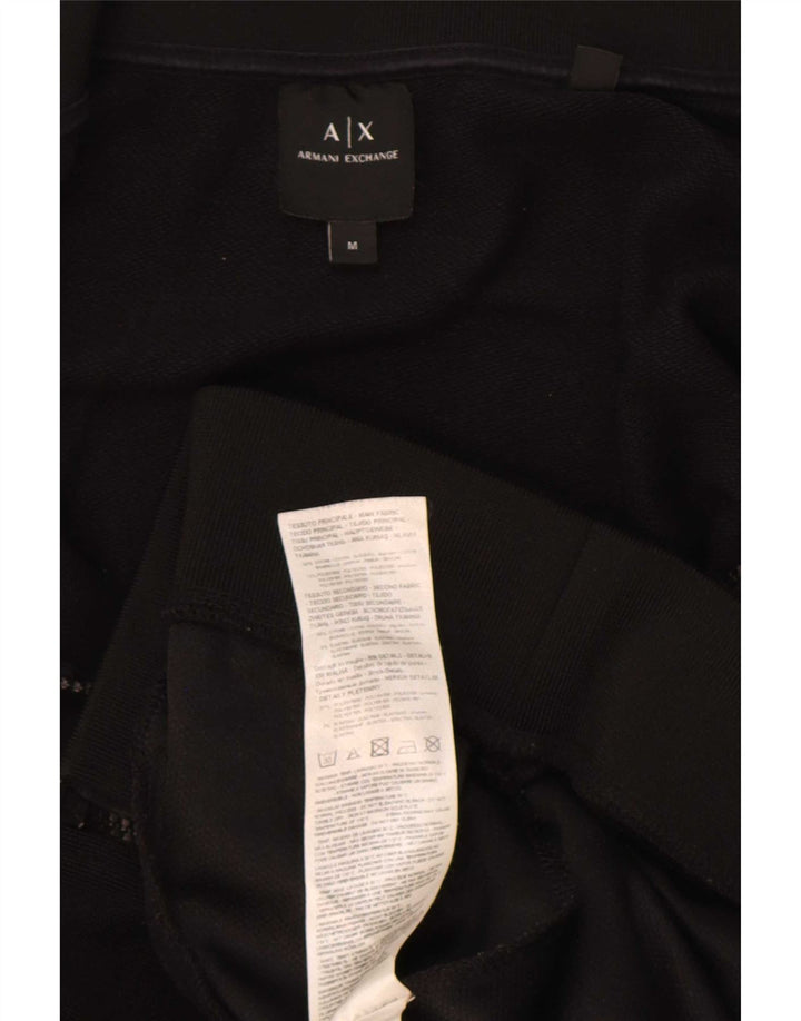 Armani Exchange Мужской спортивный костюм с графическим рисунком, верхняя куртка, средний черный, хлопок
