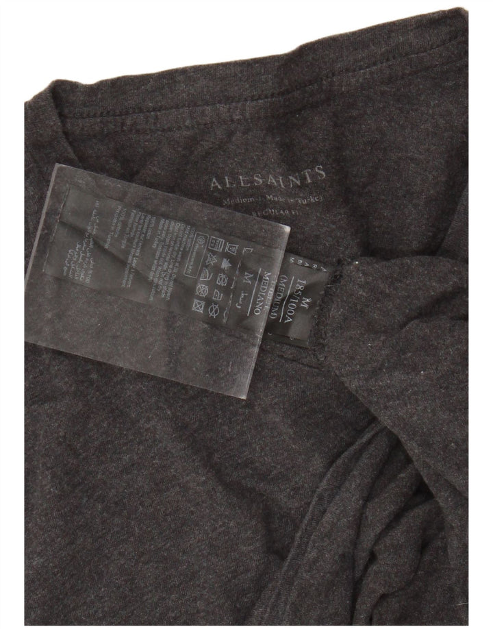 Женская футболка ALL SAINTS Top UK 14, средний серый хлопок