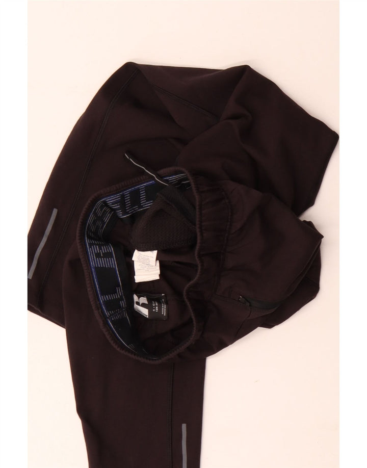 Мужские спортивные брюки Russell Athletic, маленькие черные из искусственного шелка