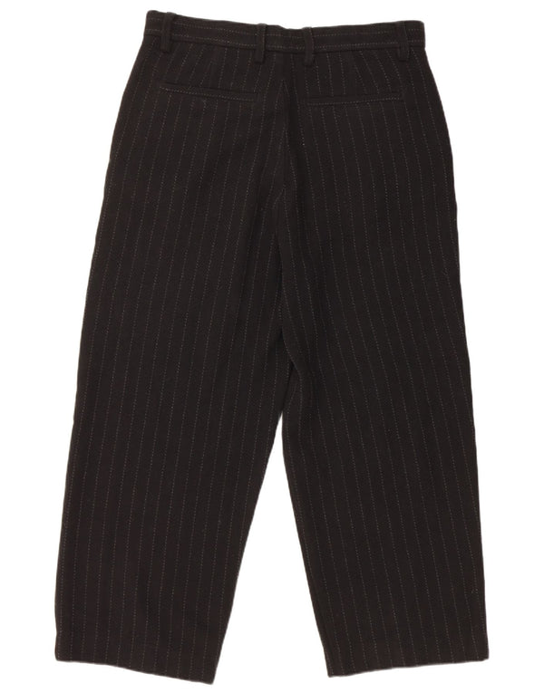 Женские повседневные брюки свободного кроя Zara Medium W31 L26, черные в тонкую полоску