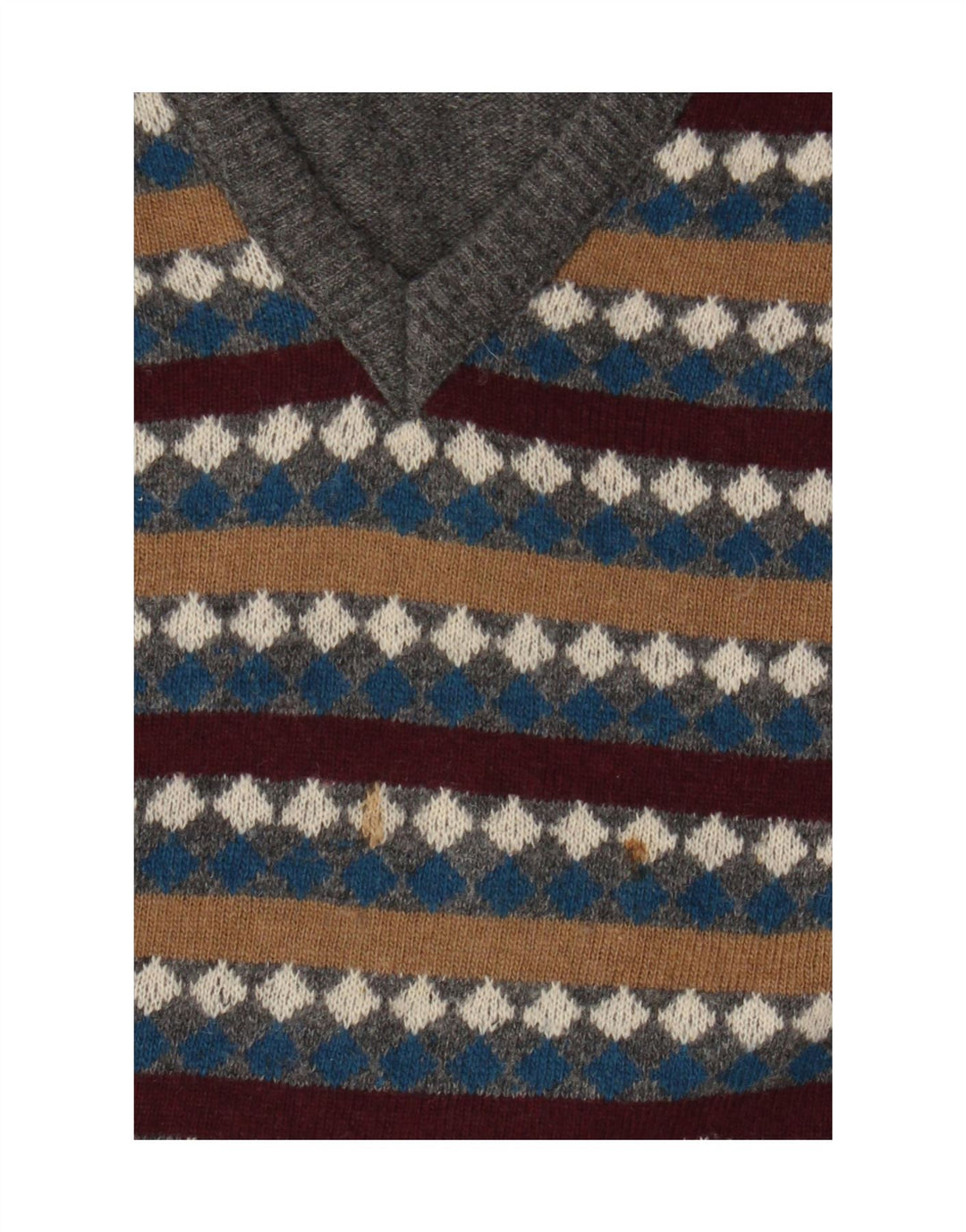 Мужской джемпер с v-образным вырезом Carrera, большой серый шерстяной полосатый свитер