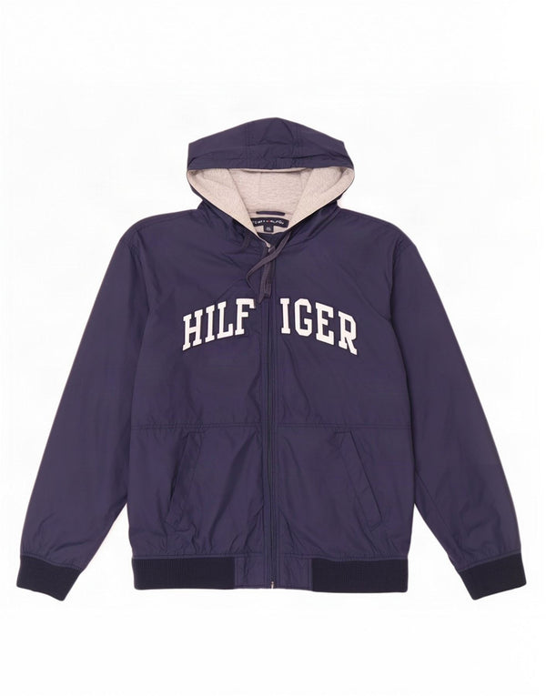 Мужской спортивный костюм с капюшоном Tommy Hilfiger, большая темно-синяя куртка
