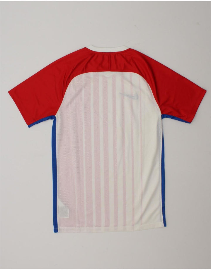 Мужская футболка Nike Dri Fit, полиэстер, маленькая красная полоска