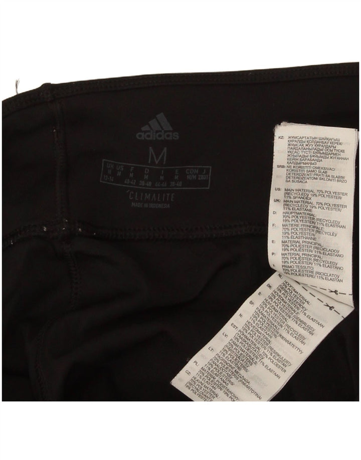 Женские леггинсы-капри Adidas Climalite UK 12/14, средний черный полиэстер