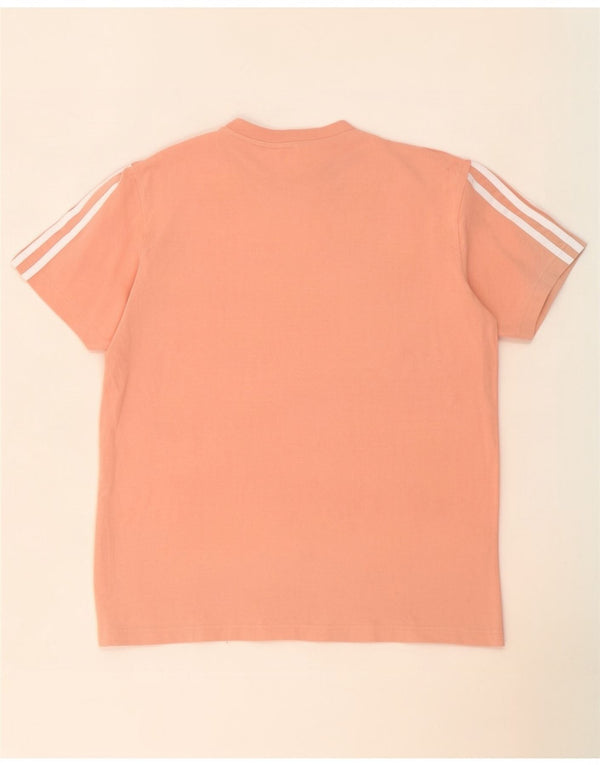 Женская футболка Adidas Top UK 12/14, средний розовый хлопок, средний размер