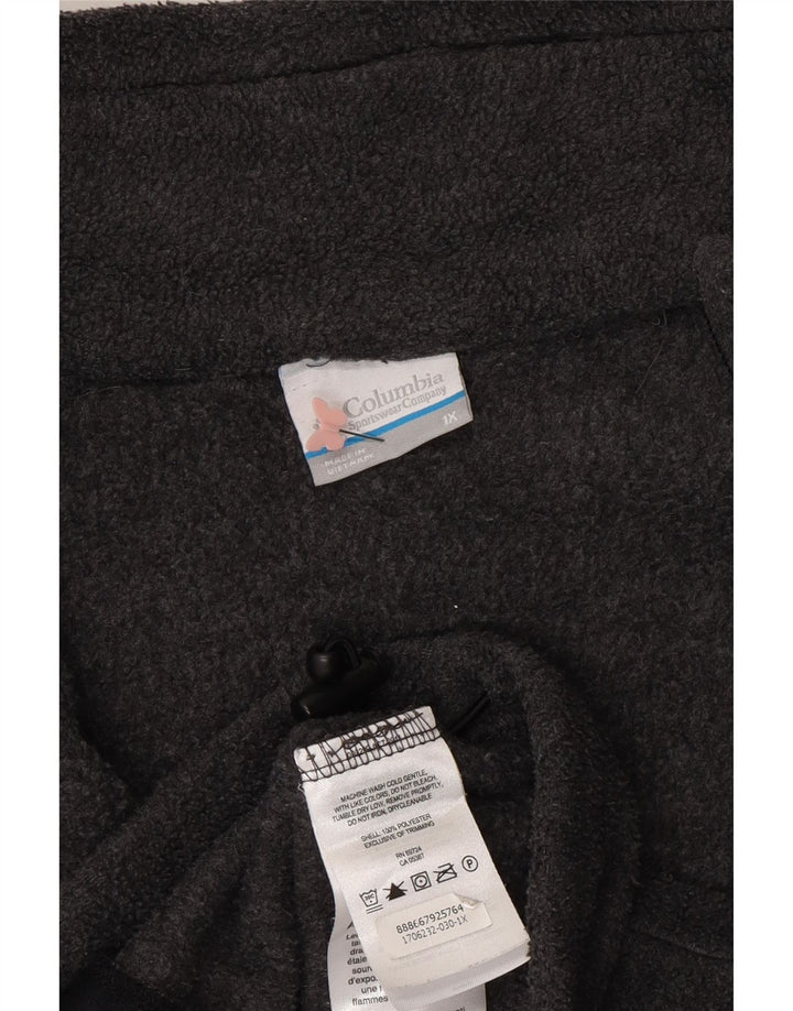 COLUMBIA Womens Fleece Jacket UK 18 XL Grey Polyester Vintage Columbia and Second-Hand Columbia from Messina Hembry 