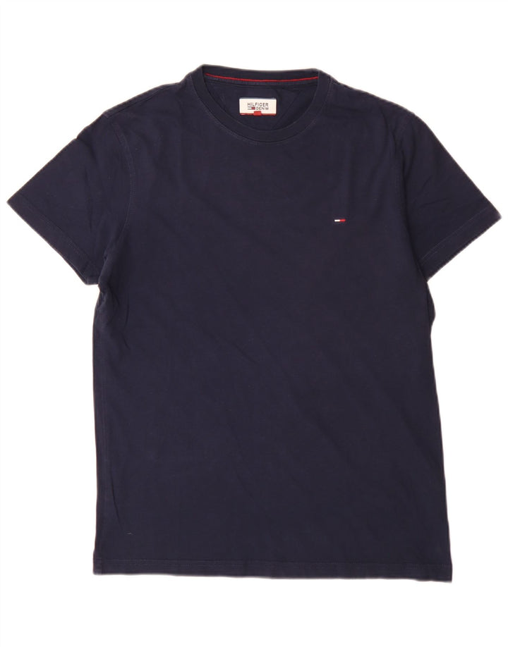 Мужская футболка Tommy Hilfiger Regular, маленькая, темно-синяя, хлопковая
