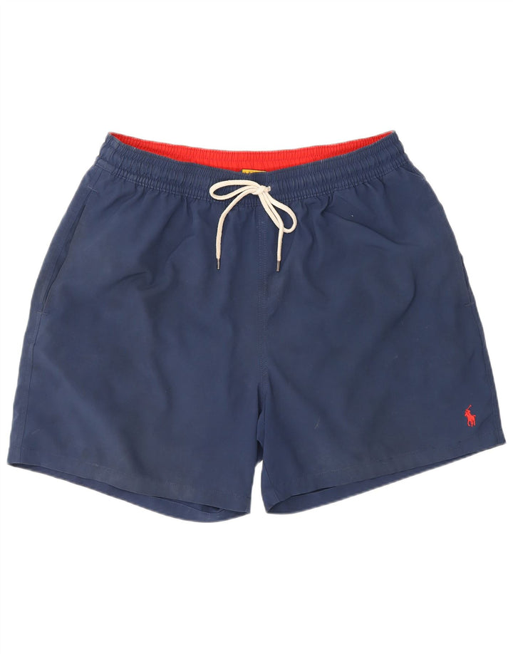 Мужские шорты для плавания Polo Ralph Lauren XL темно-синие из полиэстера