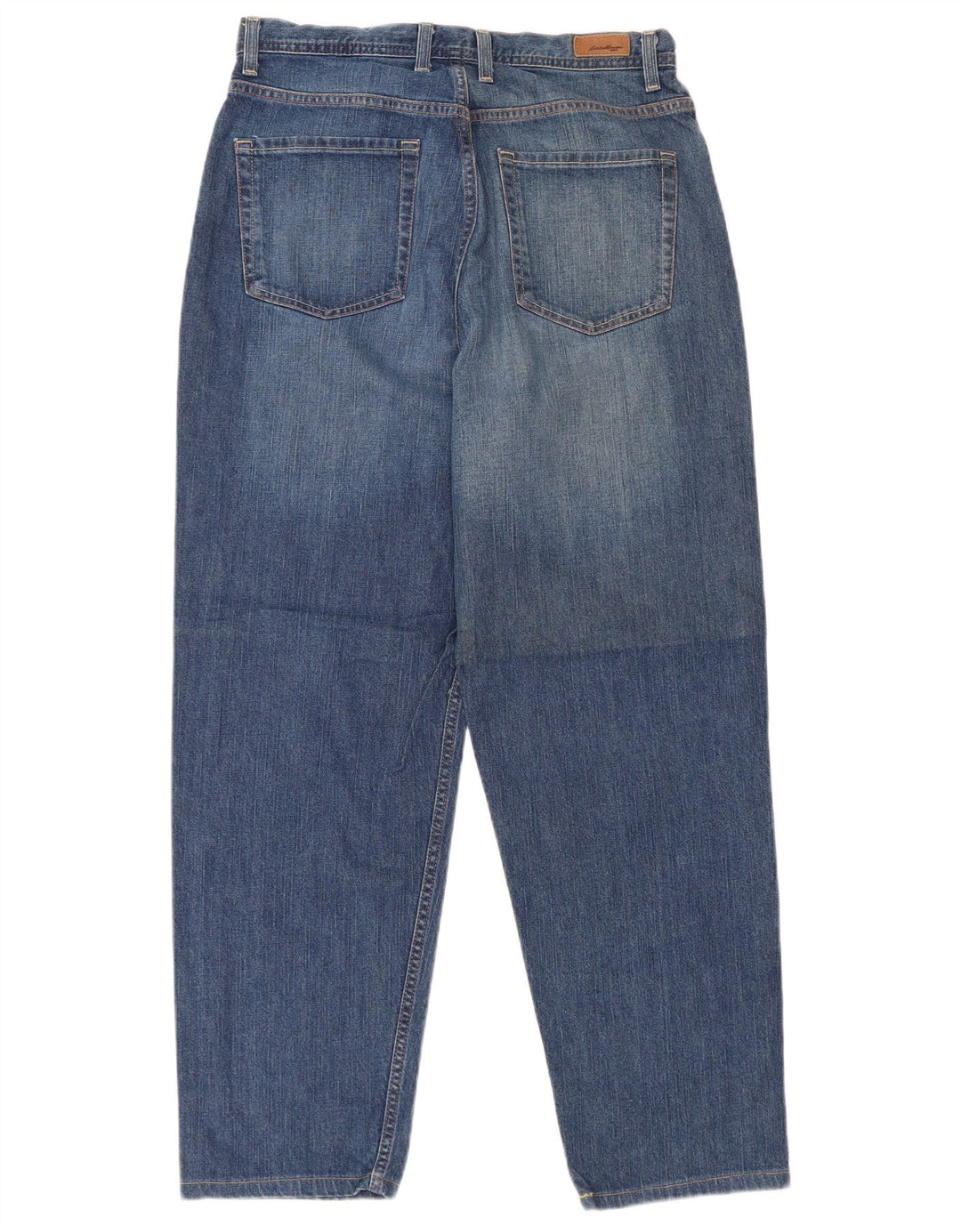 Женские свободные джинсы EDDIE BAUER с высокой талией, размер США 14, XL, W32, L29, синий хлопок