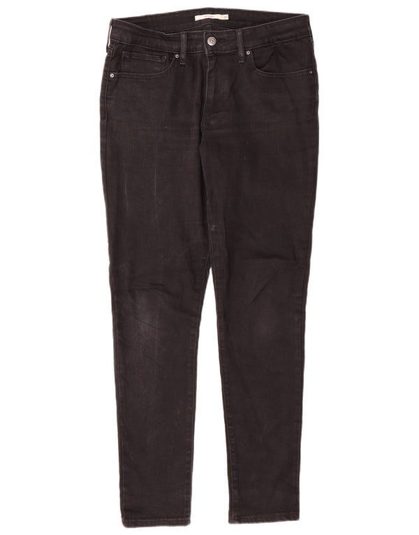 Женские джинсы скинни LEVI'S 711 W30 L30, черный хлопок