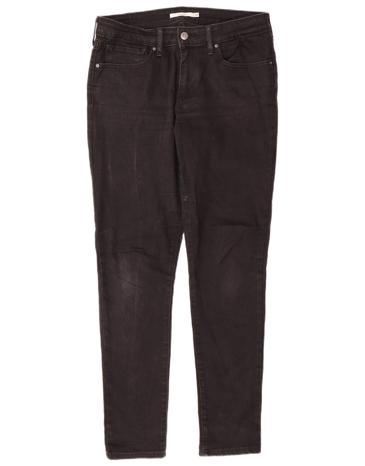 Женские джинсы скинни LEVI'S 711 W30 L30, черный хлопок