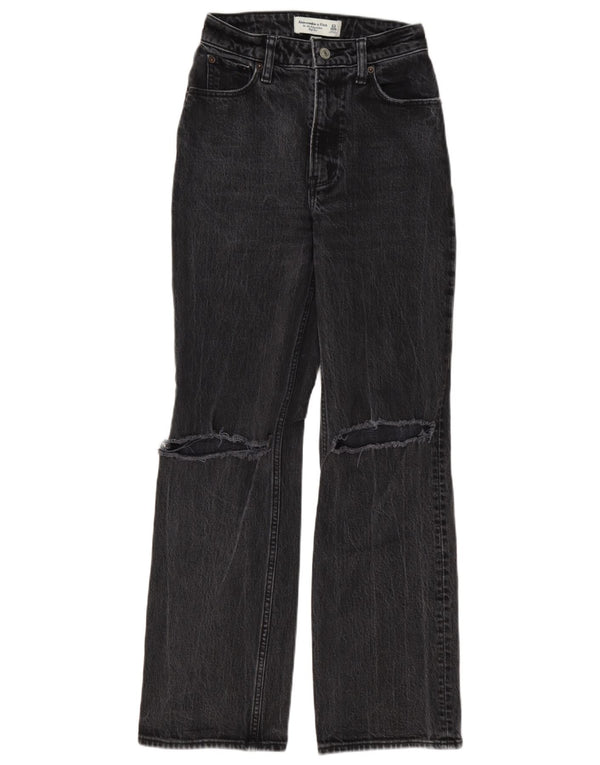 Женские свободные джинсы Abercrombie & Fitch W23 L29 Серые 90-е