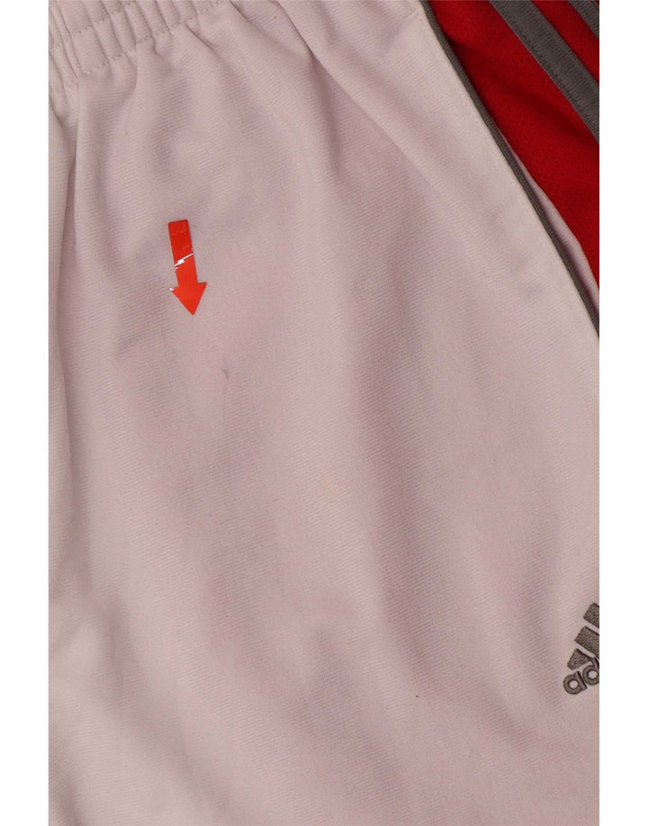 Женские спортивные брюки Adidas UK 8, маленькие белые, полиэстер с цветными блоками