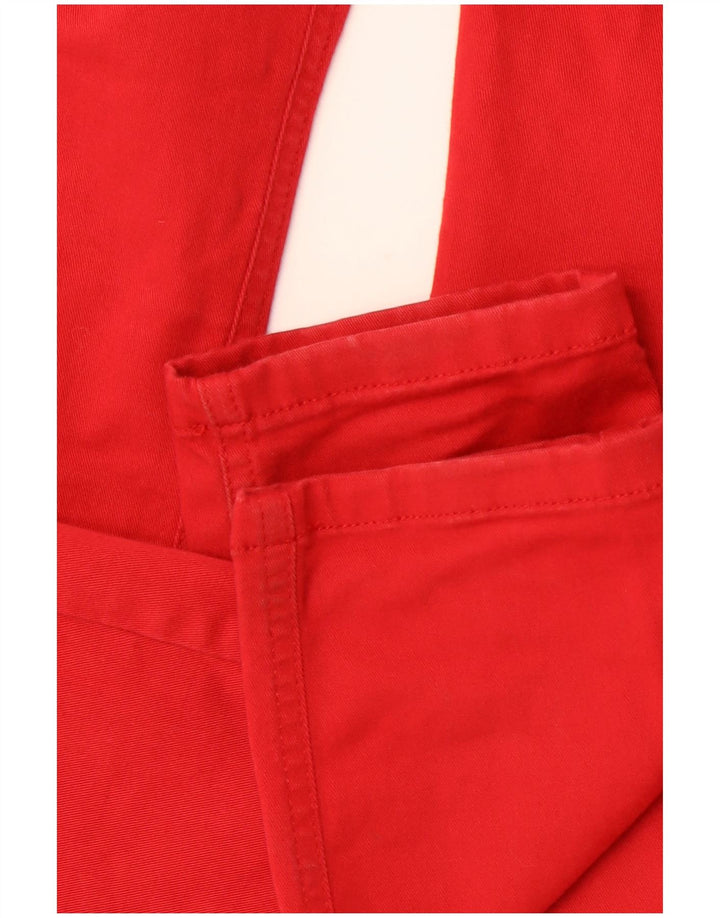 REISS Женские повседневные узкие брюки UK 12 Medium W30 L32 Красный хлопок