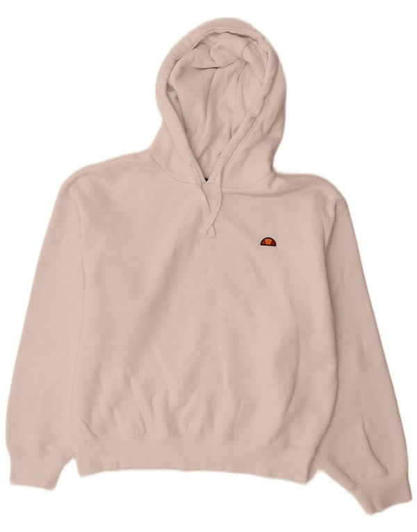 Женский джемпер с капюшоном Ellesse Oversized UK 14, большой белый хлопок
