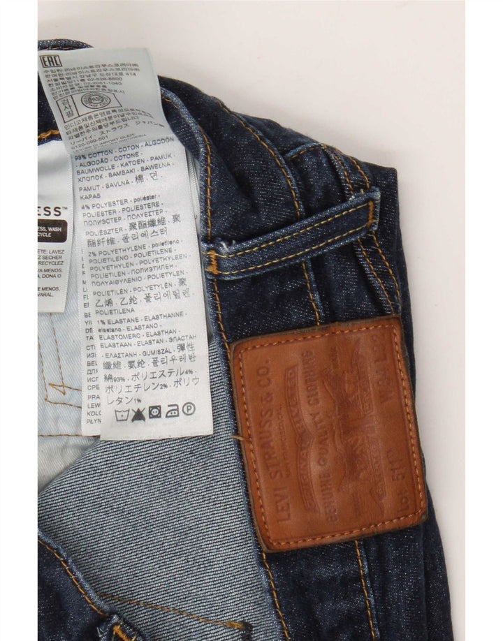 Мужские джинсы Levi's 511 Slim W34 L32 Темно-синие, хлопок