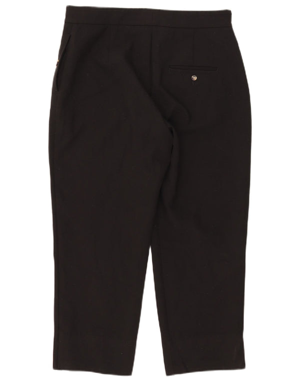 Женские прямые укороченные брюки Marks & Spencer UK 12 Medium W31 L23 черные