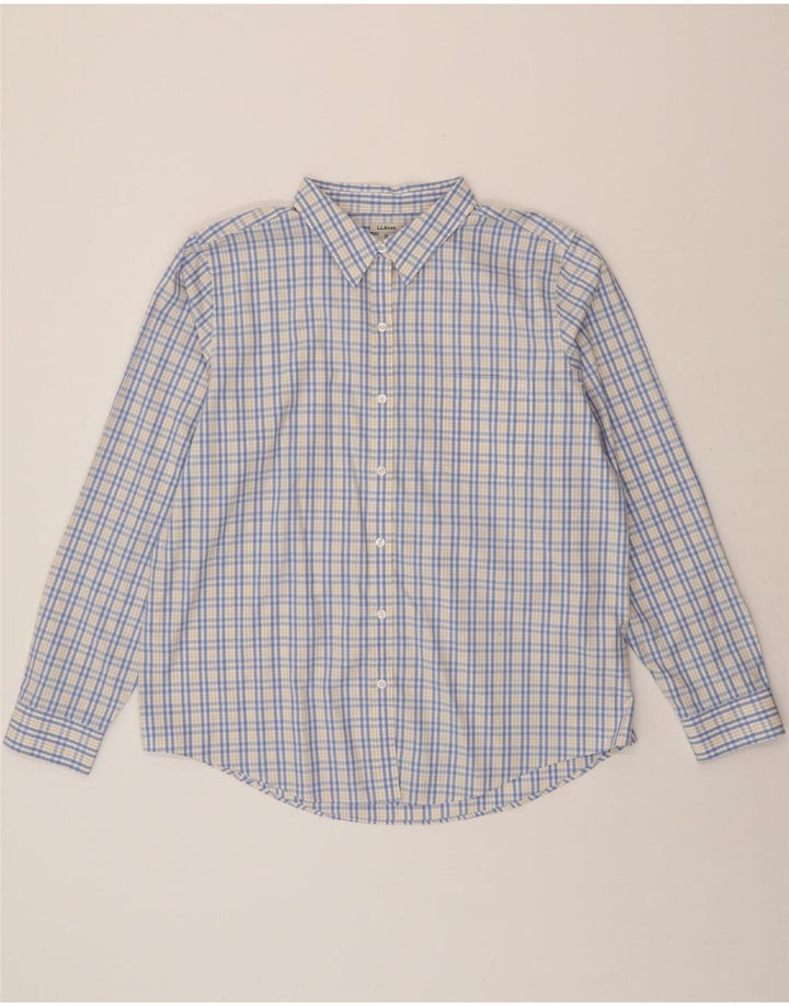 L.L.BEAN Mens Shirt XL Blue Check Cotton Vintage L.L.Bean and Second-Hand L.L.Bean from Messina Hembry 