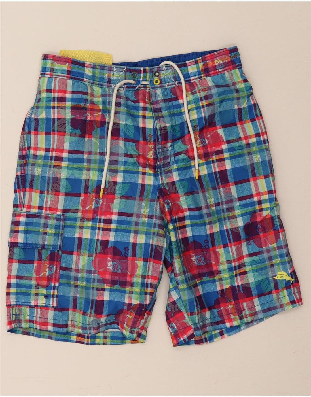Мужские шорты для плавания Tommy Bahama, маленькие синие в клетку
