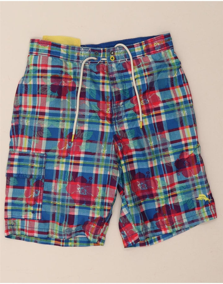 Мужские шорты для плавания Tommy Bahama, маленькие синие в клетку