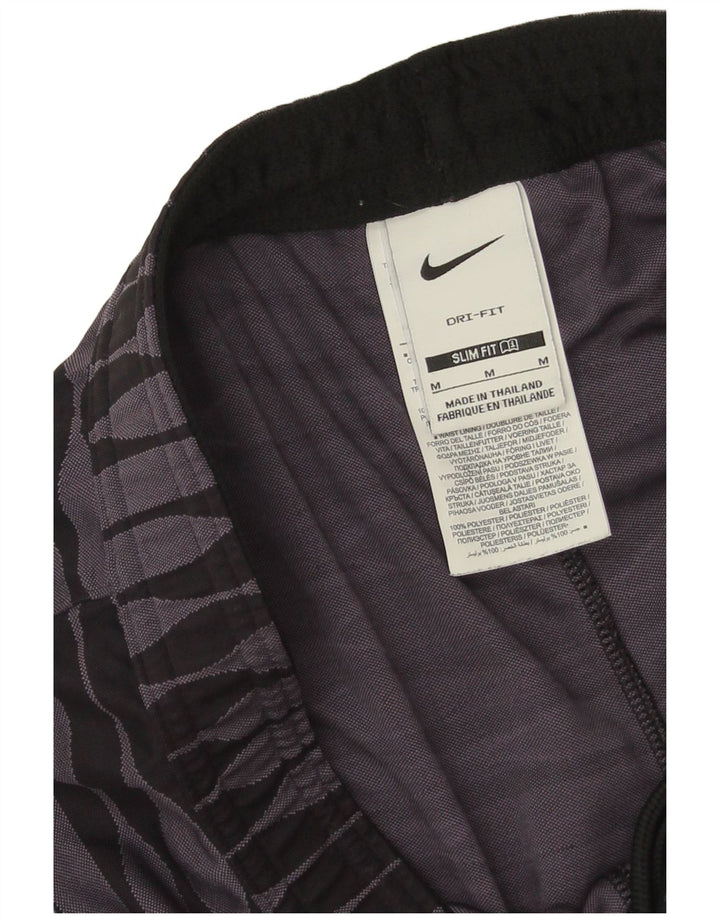 Мужские тонкие спортивные шорты Nike, средний фиолетовый, полиэстер с геометрическим рисунком