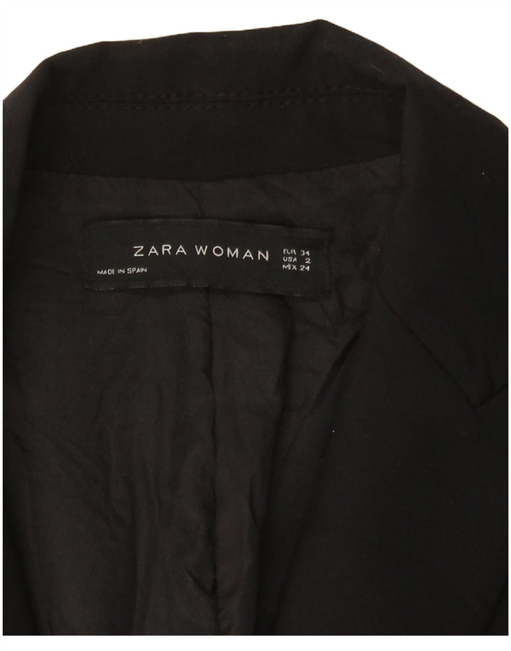 Женский пиджак на 1 пуговице Zara EU 34 2XS, черный