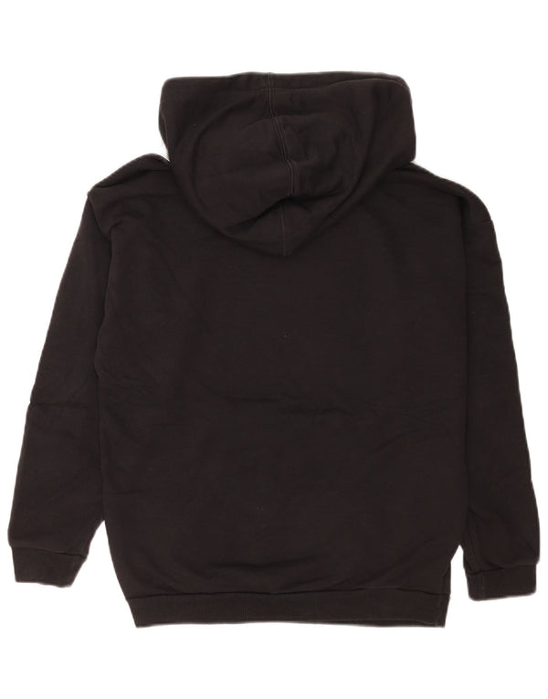 Женский джемпер с капюшоном Adidas Oversized с рисунком UK 8, маленький черный, цветной блок