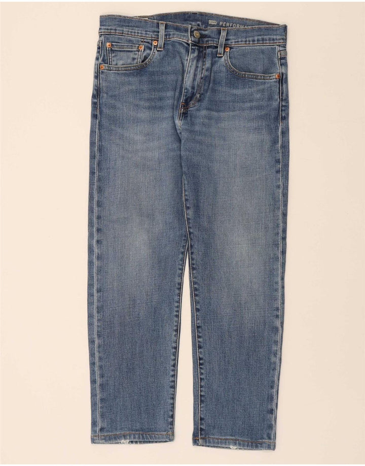 LEVI'S Mens 502 Tapered Jeans W30 L25 Blue Cotton