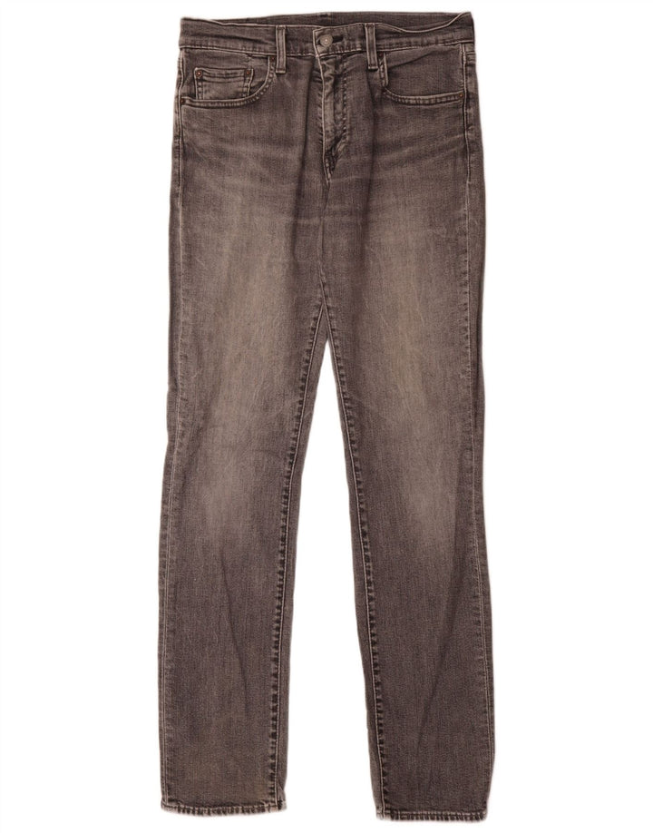 Мужские узкие джинсы Levi's W32 L34 Серые хлопковые