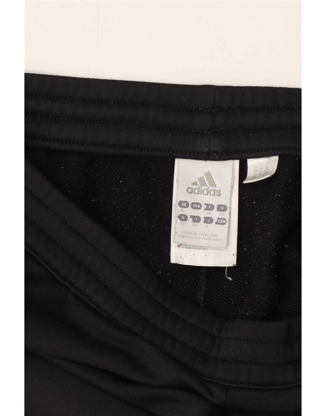Женские спортивные брюки Adidas UK 8, маленькие черные из полиэстера