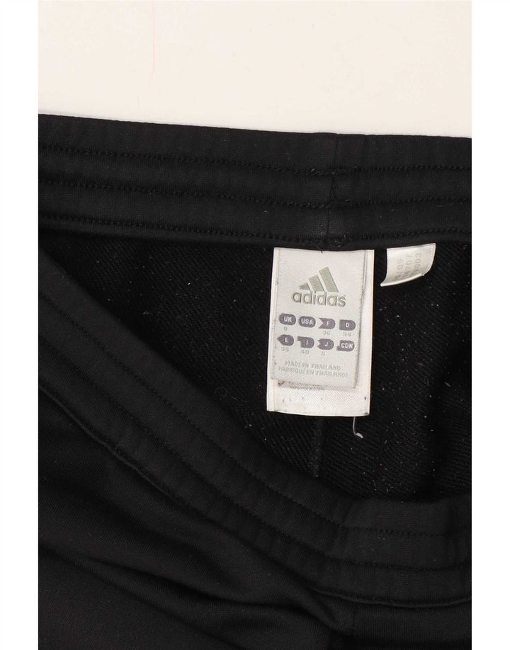 Женские спортивные брюки Adidas UK 8, маленькие черные из полиэстера