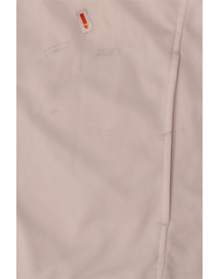 Мужская спортивная куртка Asics, средний белый полиэстер с цветными блоками