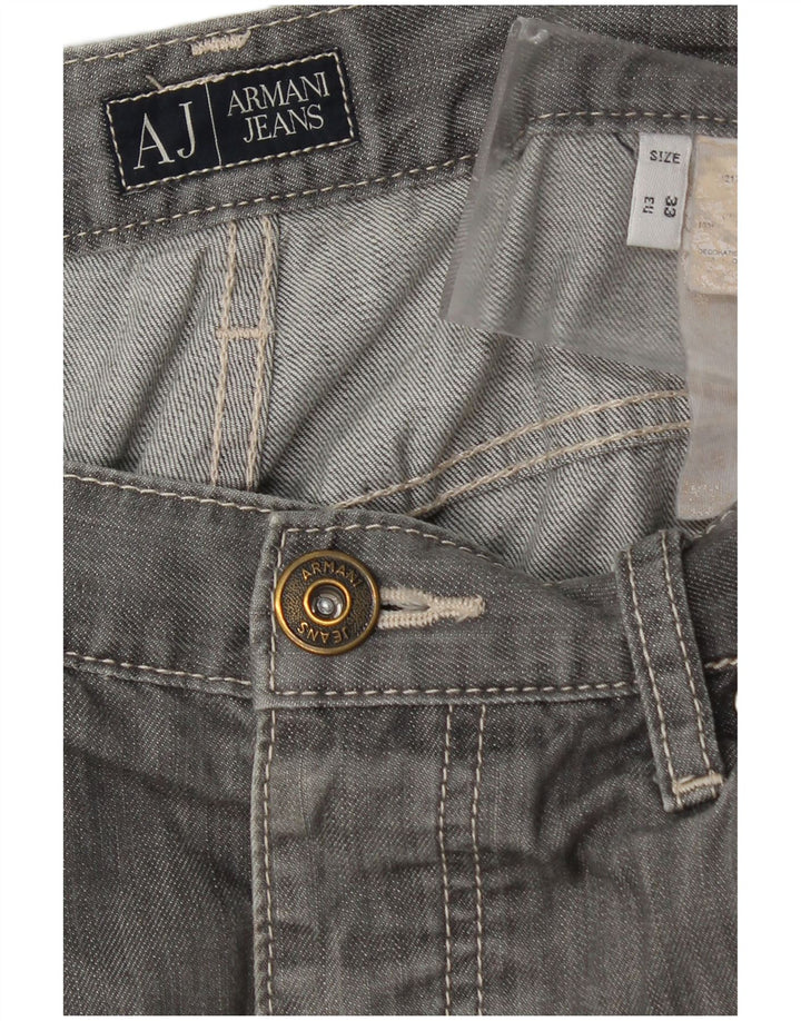 Мужские джинсы Armani Slim W33 L27 Серые