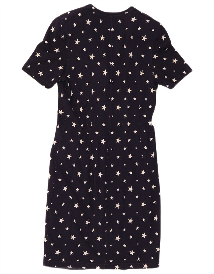 Женское платье-рубашка с абстрактным узором Fort & Madox IT 44, средний темно-синий