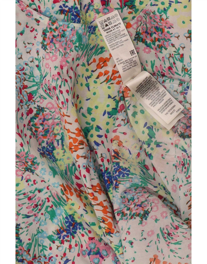 Женское платье макси Marks & Spencer UK 14, большое разноцветное цветочное платье