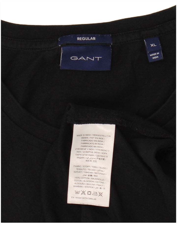Мужская футболка Gant Regular Top XL, черный хлопок