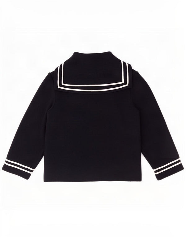 Женский двубортный кардиган Zara UK 14, большой темно-синий хлопковый свитер