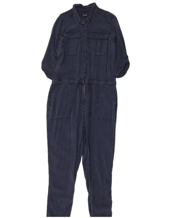 Женский комбинезон Topshop с рукавом 3/4, UK 16, большой, темно-синий, лиоцелл