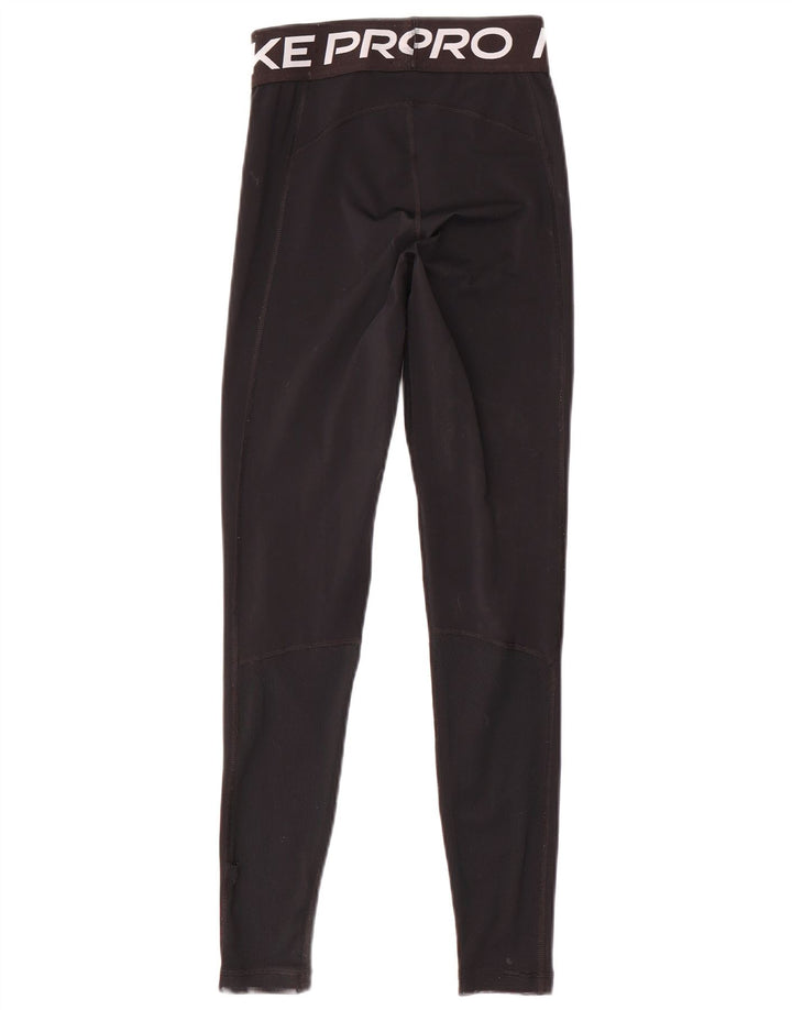 Женские леггинсы с рисунком NIKE Dri Fit UK 6 XS, черные